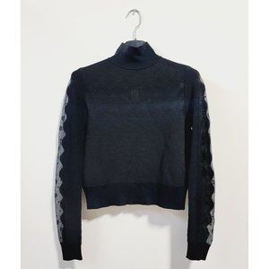 Alexander McQueen Ottoman Sheer Panel Sweater